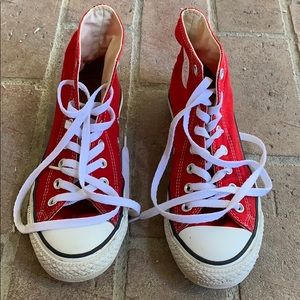 CONVERSE red high top!